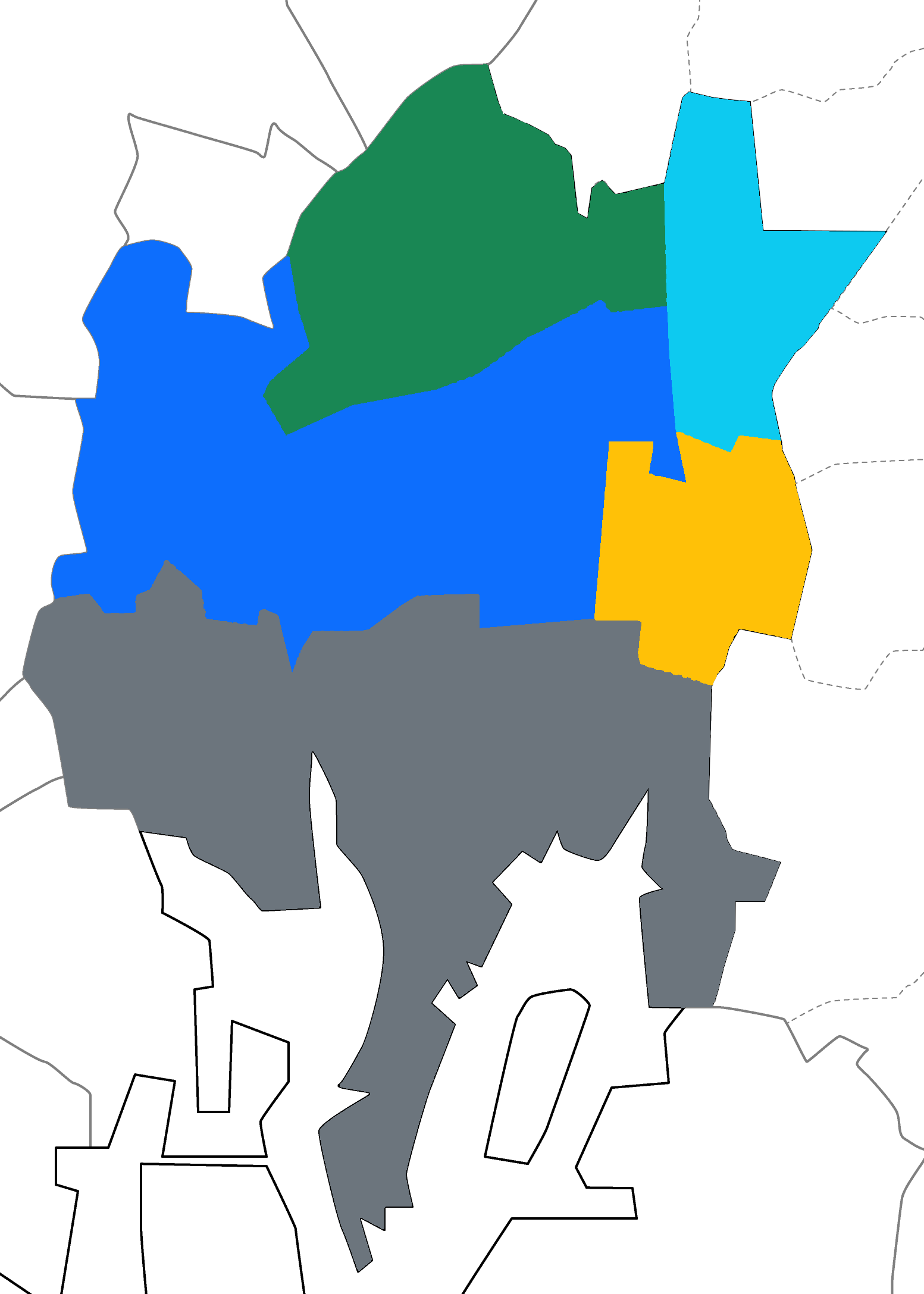 サービス提供エリアの地図